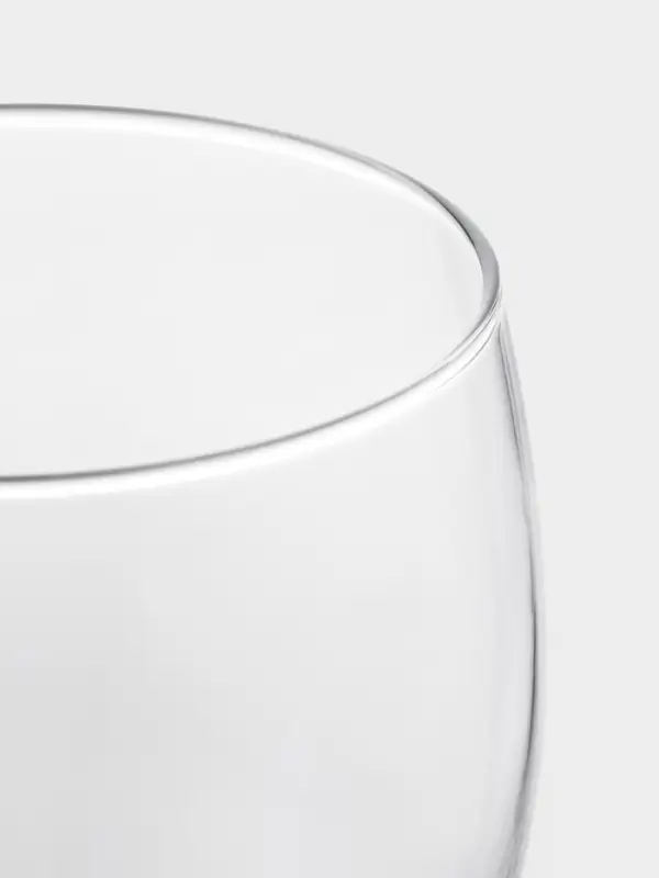 Бокалы для вина Luminarc Domino, 350 мл, размер одного бокала 7.5&times;20.5 см, набор 6 шт., стекло, прозрачные, чёрная ножка