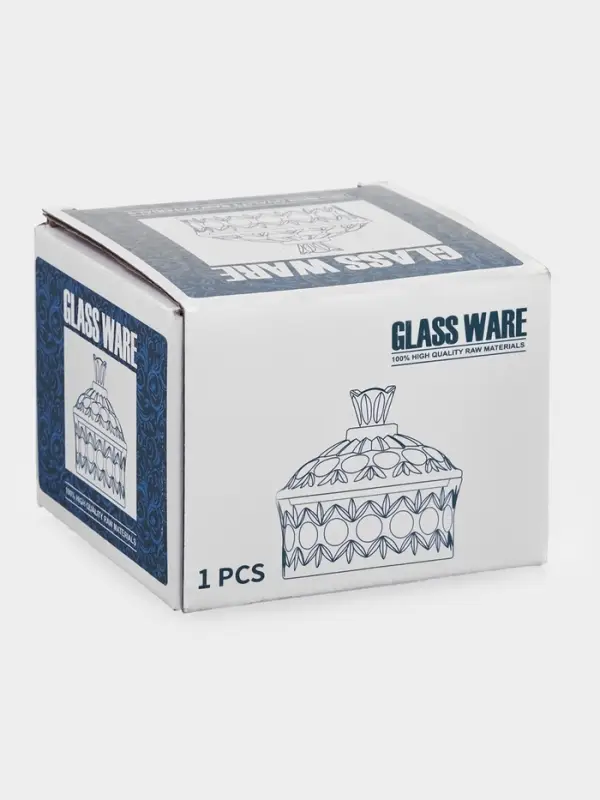 Конфетница  Конфетница "Кристалл" 8х8,5 см, прозрачная