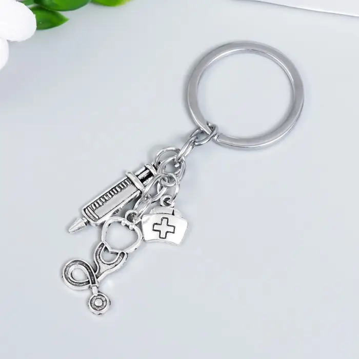 Брелок металл "Хороший доктор" 3 предмета