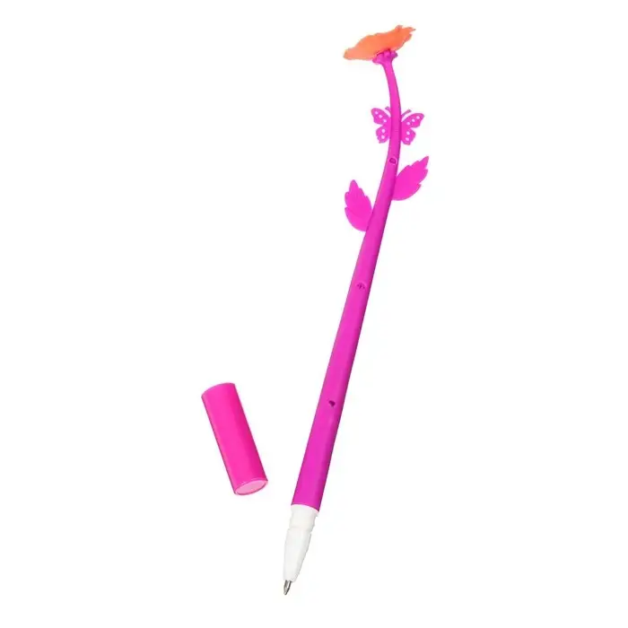 Ручка - прикол гелевая «Цветы», неавтоматическая, узел 0.5 мм, МИКС Ручка - прикол гелевая «Цветы», неавтоматическая, узел 0.5 мм, МИКС