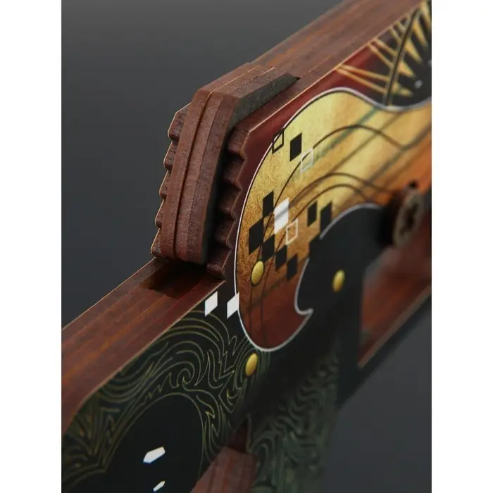 Набор сувенирное оружие «Красный с золотом», автомат, пистолет с глушителем, нож-штык, 3 шт