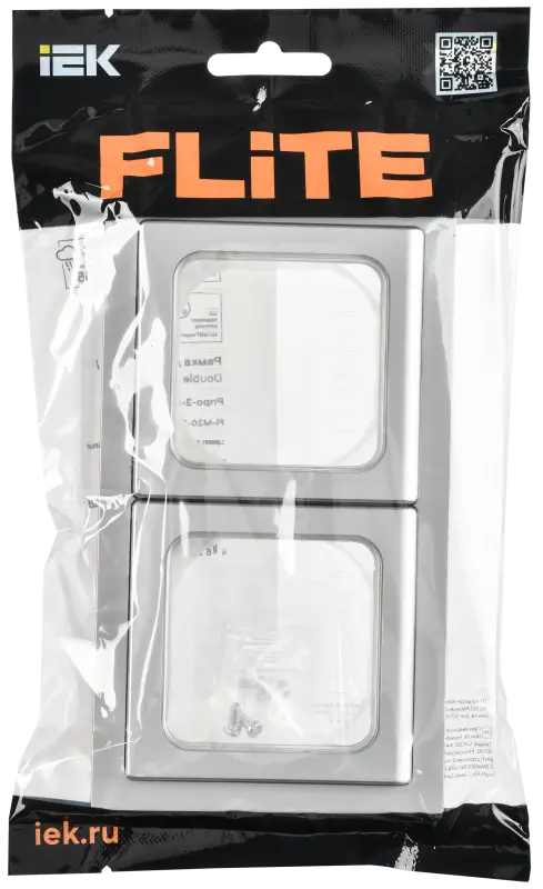 FLITE Рамка 2-местная IP55 Рпро-2-55-ФлА алюминий IEK