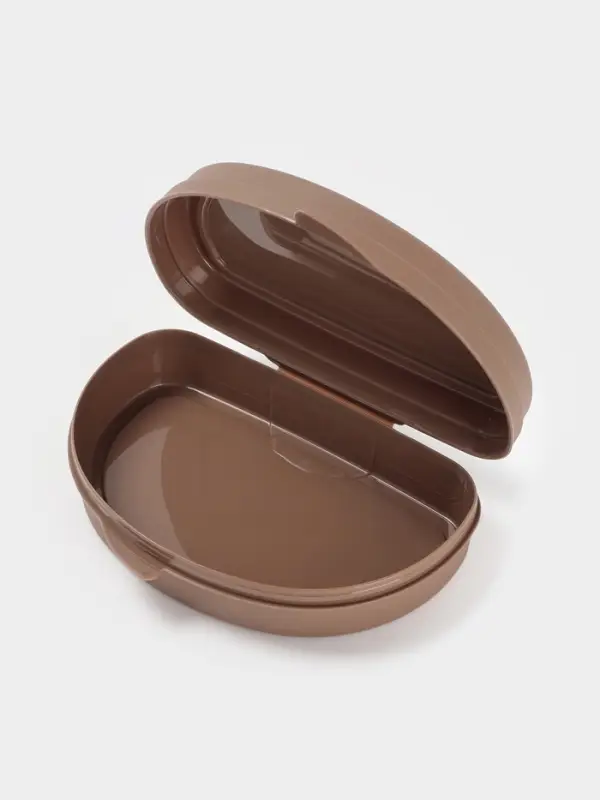 Бутербродница IDEA &laquo;Совы&raquo;, 325 мл, 10.5&times;15&times;4 см, пластик, коричневая