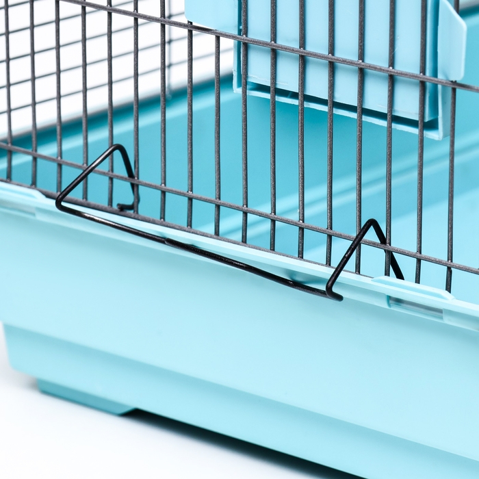 Клетка для птиц Клетка для птиц "Пижон" №100, разборная, 42 х 30 х 37см (укомплект.) бирюзовая