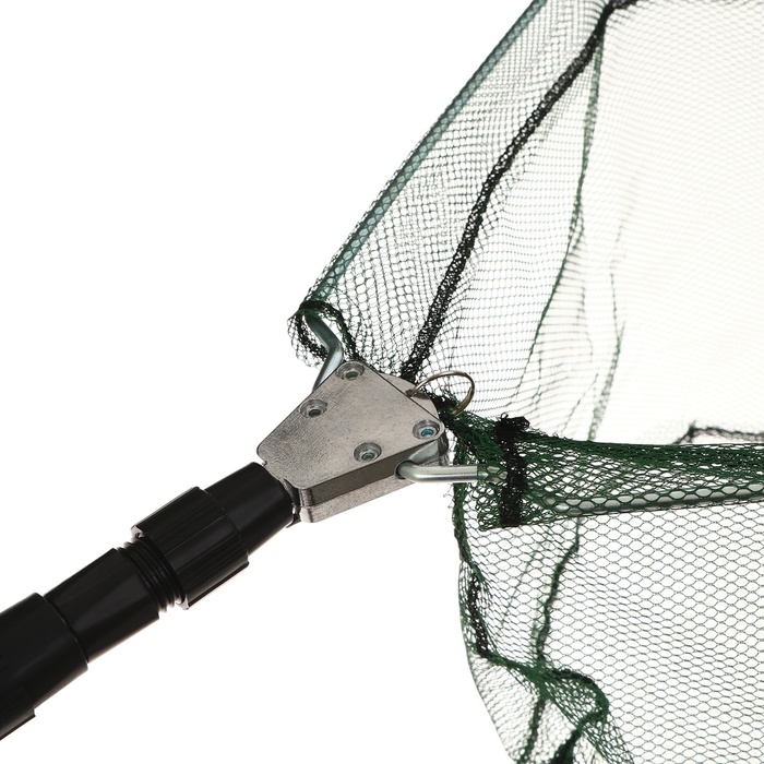 Подсачник складной телескопический П-21, 150 см, треугольный обод 60 см, капрон Подсачник складной телескопический П-21, 150 см, треугольный обод 60 см, капрон