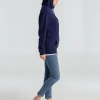 Толстовка с капюшоном унисекс Hoodie, темно-синяя, размер XS