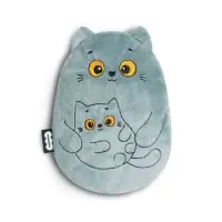 Мягкая игрушка - грелка &laquo;Кошка с котёнком&raquo;, с вишнёвыми косточками, 17 см