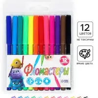 Фломастеры 12 цветов, Букибяки