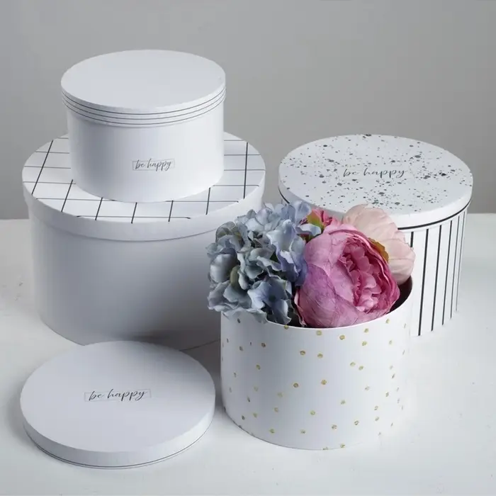 Набор коробок 4 в 1, упаковка подарочная, &laquo;Be happy&raquo;, 16&times;16&times;10 - 25&times;25&times;15 см