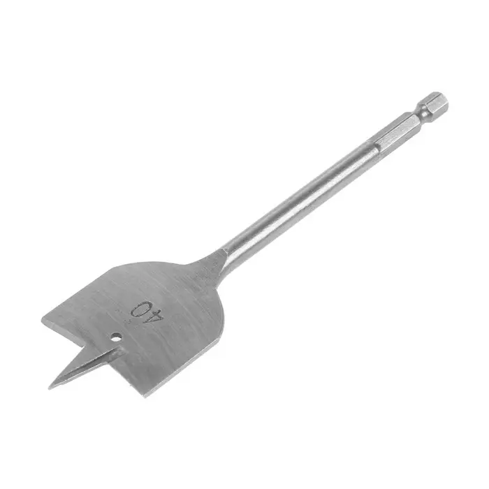 Сверло по дереву перовое ТУНДРА, шестигранный хвостовик, 40&times;152 мм