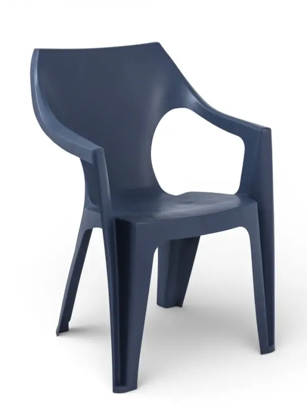 Кресло садовое Decorona DeForma, 55&times;53.5&times;78.5 см, пластиковое, цвет графитовый шторм