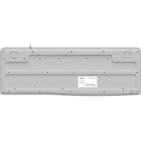 Клавиатура Acer OKW500 белый USB Multimedia (ZL.KBDEE.01S) каб.:1.8м