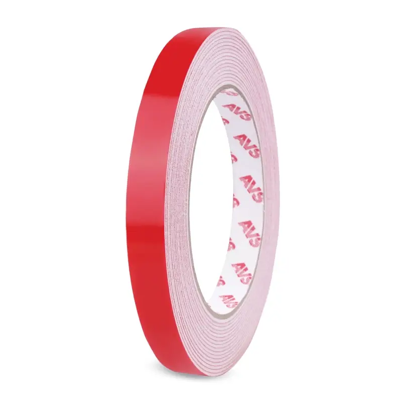 Лента клейкая двусторонняя AVS SCH-014 12 mm x 5 m вспененная основа (белая)