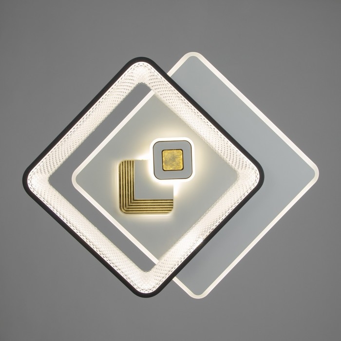 Светильник Светильник "Вилса" LED 156Вт бело-чёрный 50х50х7 см BayerLux