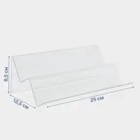 Подставка горка 2 ступеньки, наклонная 25&times;12.5&times;8.5 см, оргстекло 2 мм