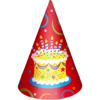 Колпачок Торт яркий 6шт/уп 6046323