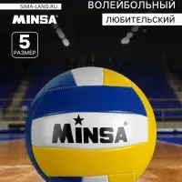 Волейбольный мяч MINSA, машинная сшивка, 18 панелей, р. 5, PVC