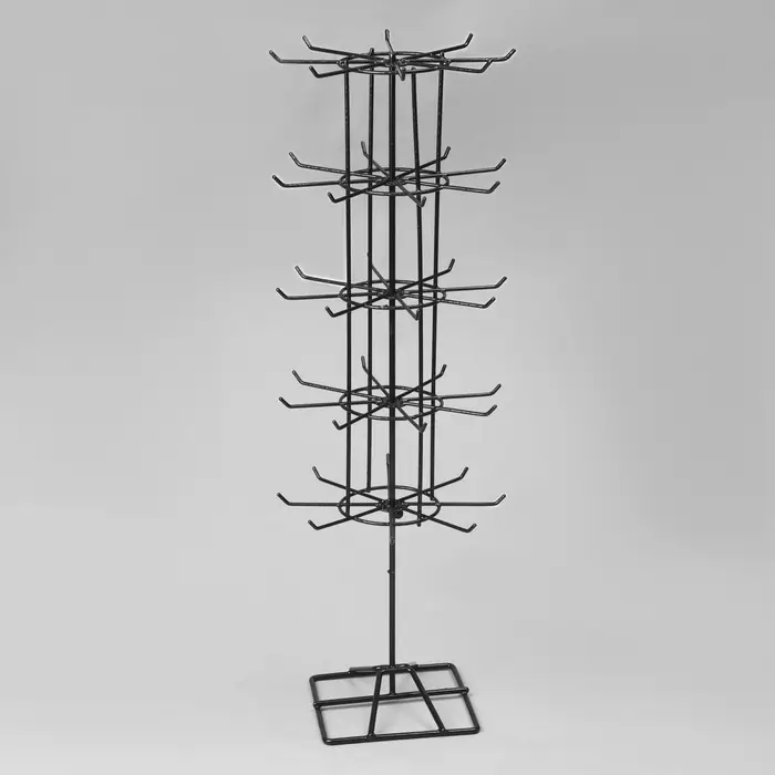 Вертушка, 5 ярусов по 8 крючков, 20&times;20&times;60, чёрная