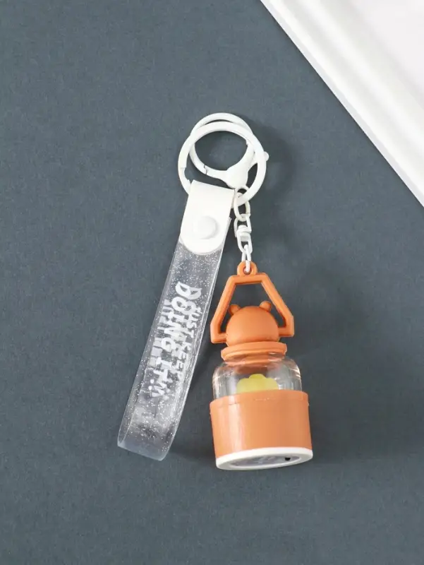 Брелок с карабином, ремешком свет "Капибара-лампа" 3,2х3,2х21 см