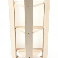 Полка угловая 3 яруса, 3 крючка 74х40х16 см