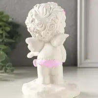 Фигурка гипс &laquo;Ангел со скрипкой&raquo;, 14&times;9&times;9 см, белый с росписью