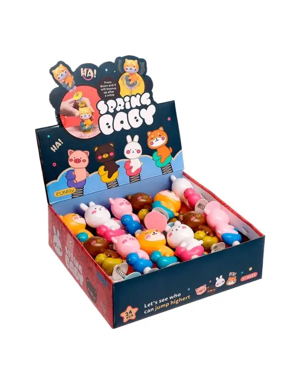 Фигурка животного «Прыгающие зверята», антистресс, на присоске, МИКС