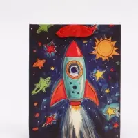 Пакет подарочный «Космос», S 12 × 15 × 5,5 см Пакет подарочный «Космос», S 12 × 15 × 5,5 см