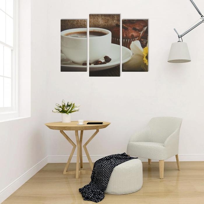 Картина модульная на подрамнике  Картина модульная на подрамнике "Кофе" 2шт-25,5*50,5см, 30,5*60см, 60х100 см