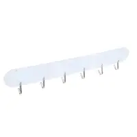 VETTA Планка &laquo;Белый мрамор&raquo; самоклеящаяся с 6 крючками, пластик, металл