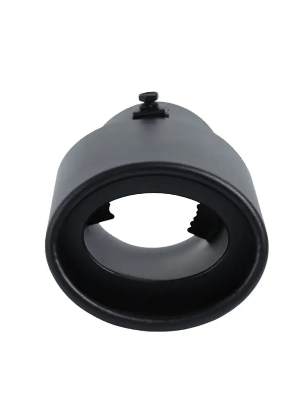 Насадка на глушитель 15.7&times;10 см, посадочный 76 мм, черный мат