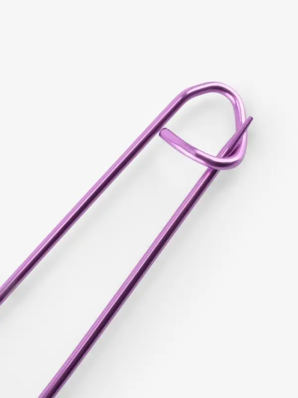 Набор вспомогательных булавок для вязания, 17 см, 3 шт., фиолетовый
