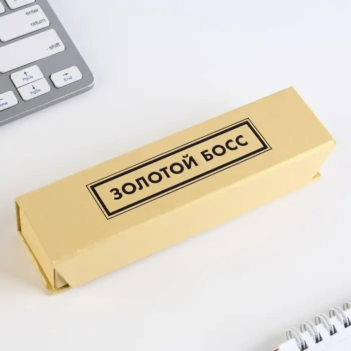 Ручка в футляре «Золотой босс», металл, 1.0 мм, синяя паста Ручка в футляре «Золотой босс», металл, 1.0 мм, синяя паста