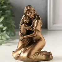 Фигура гипс &laquo;Нежность матери&raquo;, 14 см, бронза