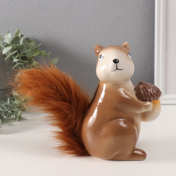 Копилка керамика  Копилка керамика "Белочка с жёлудем" 9х13х15,5 см