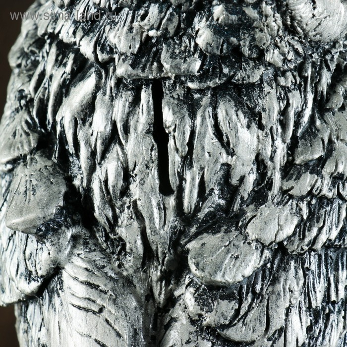 Копилка  Копилка "Сова с книгой" серебро, 21х17х35см