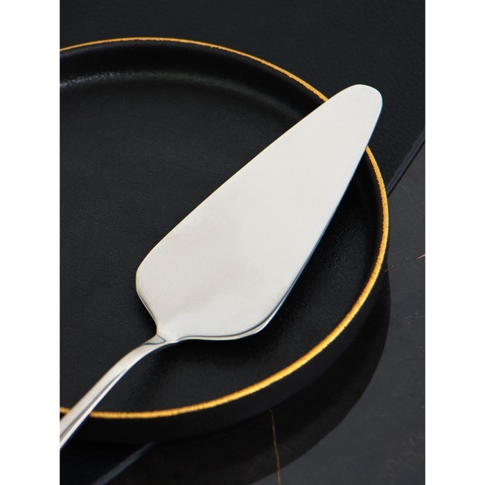 Лопатка для торта из нержавеющей стали Доляна, длина 23 см, толщина 2,2 мм, 410 сталь Лопатка для торта из нержавеющей стали Доляна, длина 23 см, толщина 2,2 мм, 410 сталь