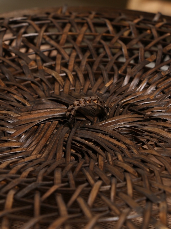 Корзина плетёная  Корзина плетёная "Баскет" бамбук 39х39х50см, тёмная