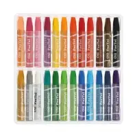 Пастель масляная 24 цвета, в бумажном держателе, в картонной коробке