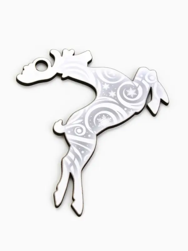 Ёлочная игрушка деревянная &laquo;Новый год: олень&raquo;, набор 10 шт.