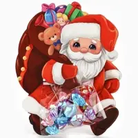 Пакет под сладости новогодний &laquo;Дедушка Мороз&raquo;