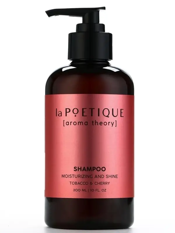 Шампунь для волос, увлажнение и блеск, 300 мл, аромат табака и вишни, LA POETIQUE