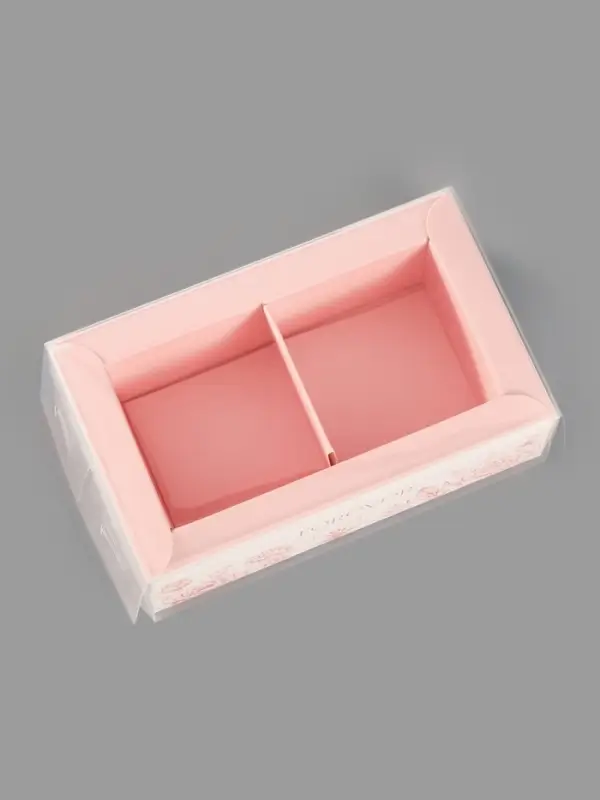 Коробка для 2 конфет с ячейками Forever, 10&times;6&times;3 см