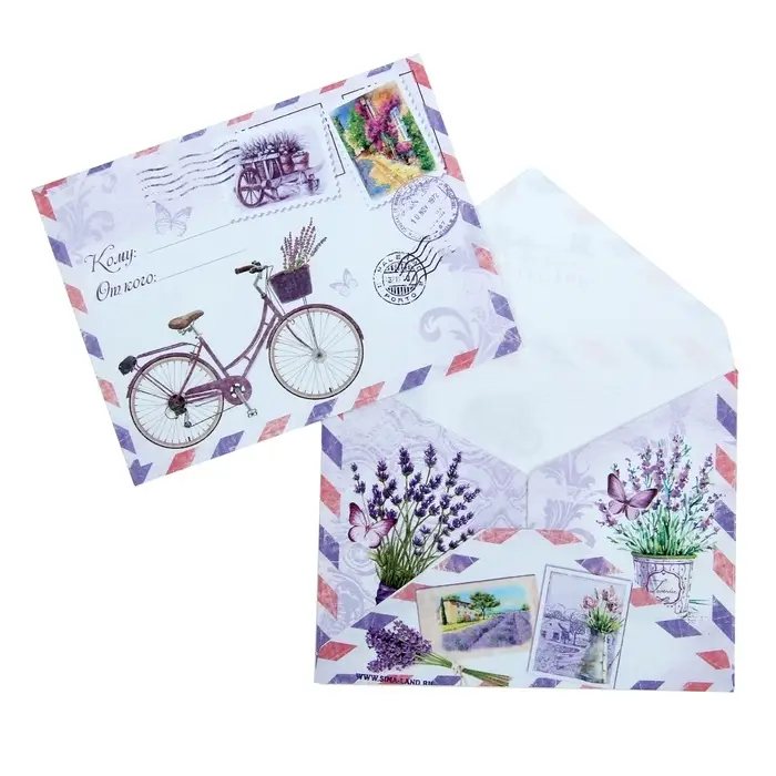 Конверт подарочный «Прованс», 7.5 х 9.5 см Конверт подарочный «Прованс», 7.5 х 9.5 см