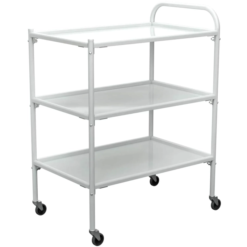 Стол процедурный MEG_передв.метал. с 3 стекл.полк. СПп-02-МСК (код 502-01М)