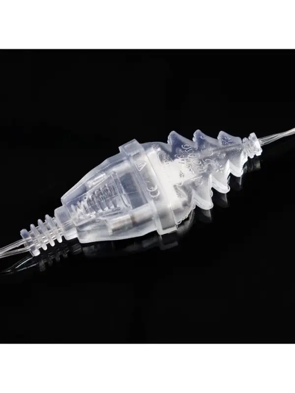 Удлинитель для комнатных гирлянд с выключателем, 5 м, прозрачная нить, УМС-вилка