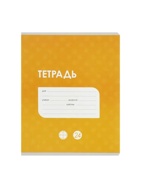 Тетради 24 листа в клетку Calligrata &laquo;Однотонная Классика с уголком&raquo;, обложка мелованный картон, блок офсет, 10 шт.