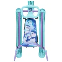 Снегокат Twiny 2+ «Пингвинята», TW2+/П, с родительской ручкой, со спинкой и ремнём безопасности