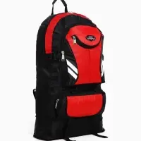 Рюкзак туристический 37 л, с карманами, с увеличением, 35&times;16&times;53/65 см, красный