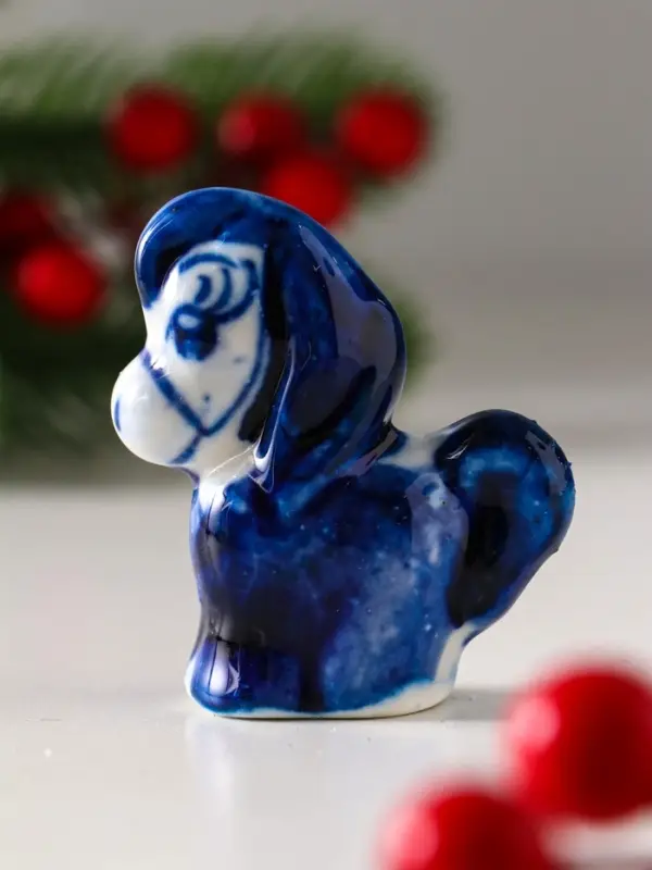 Сувенир  Сувенир "Конь Огонь",5х5 см, гжель