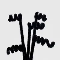 Синельная проволока, набор 50 шт., чёрная, 30 см